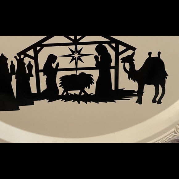 Handmade Custom Metal Tray of Nativity Brand New! - Picture 3 of 6